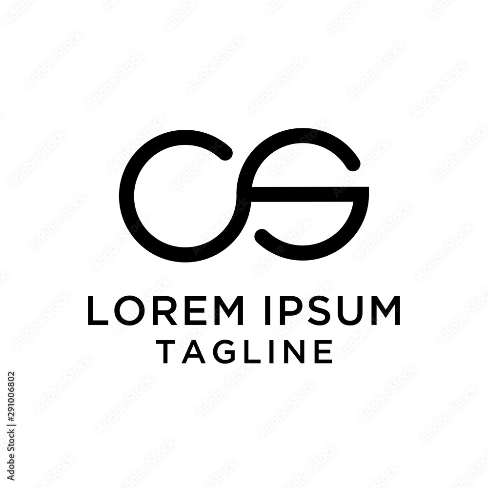initial letter logo OS, SO, logo template initial letter logo OS, SO, logo template