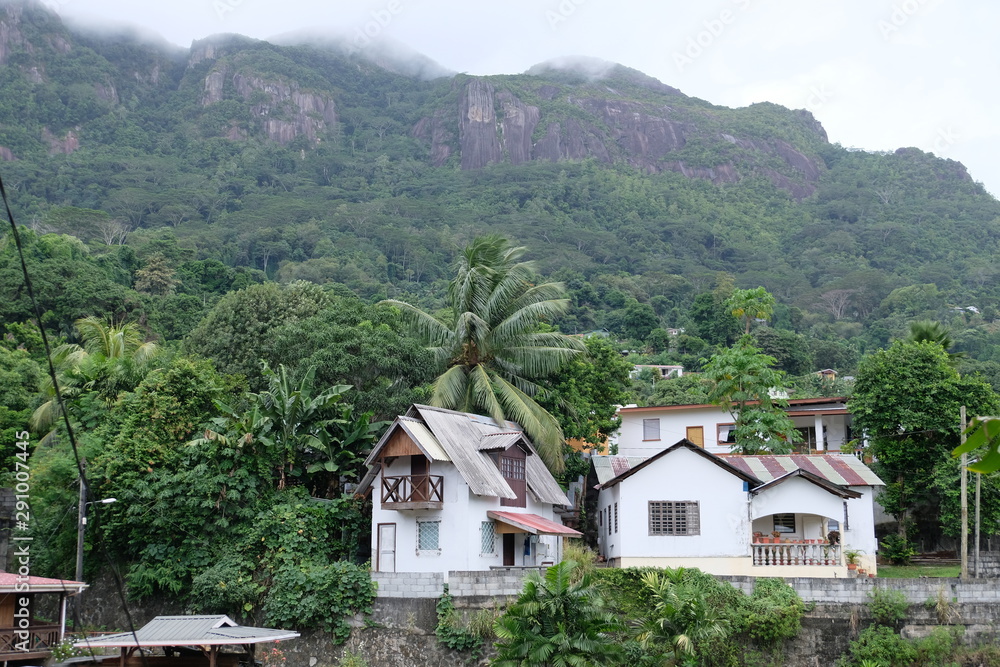 Victorian houses on the Seychelles