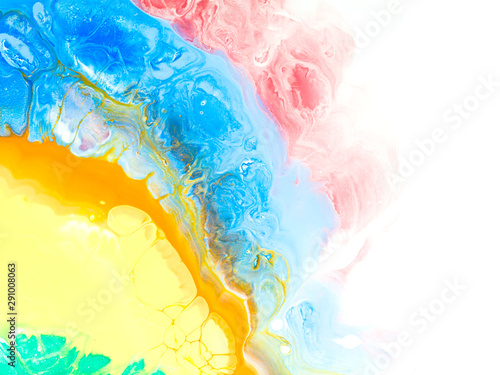 Creative abstract colorful hand painted background  marble texture