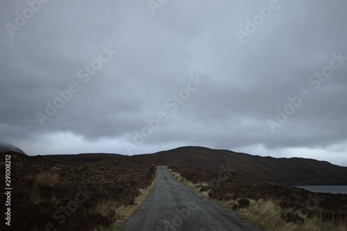 Lonely road on the Isle of Skye, Scotland