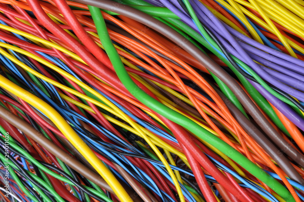 Multicolored electrical cables and wires Multicolored electrical cables and wires