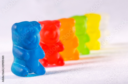 delicious and colorful gummy bears