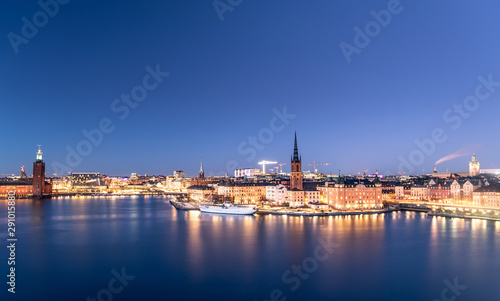 Stockholm city in Sweden.