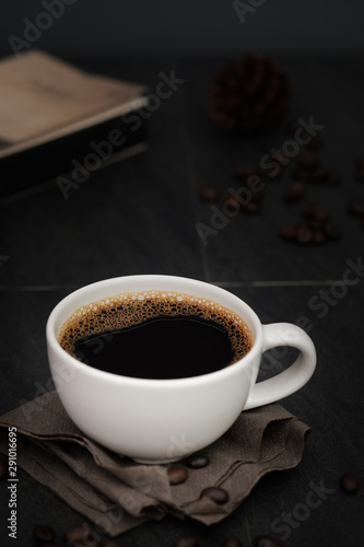 Classic still life with a cup of coffee photo