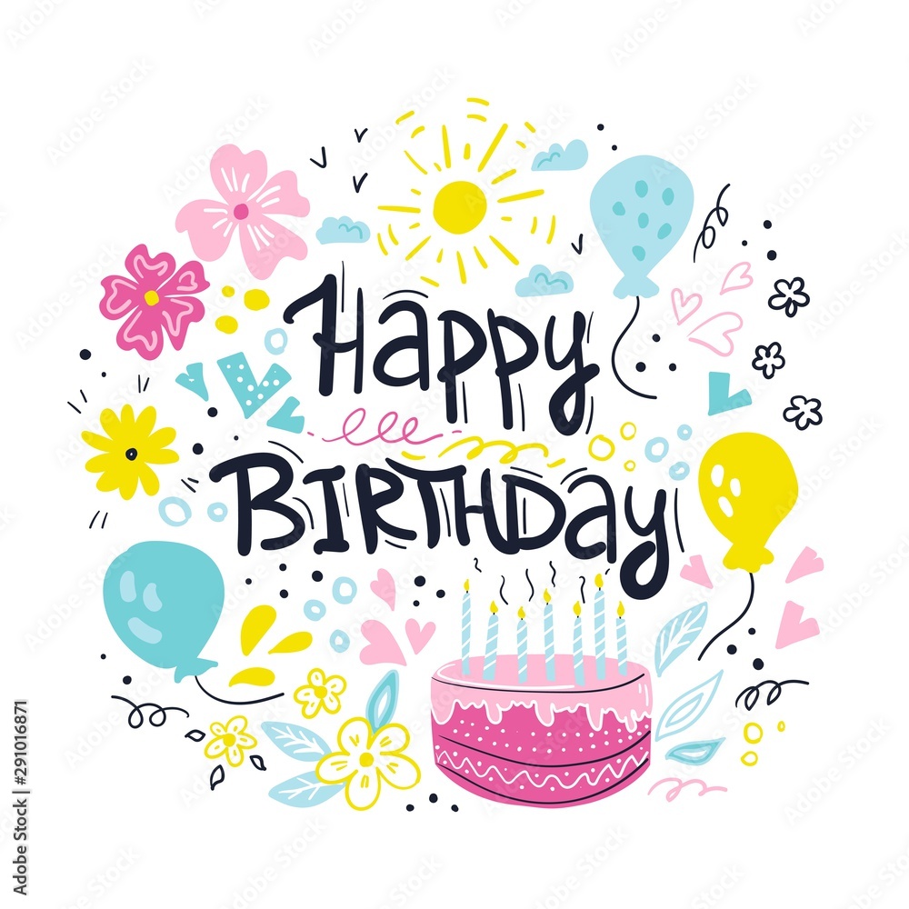Happy Birthday typographic vector design for greeting cards, Birthday card, invitation card. Happy Birthday typographic vector design for greeting cards, Birthday card, invitation card.