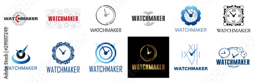 Vector logo for watchmaker and watch repair