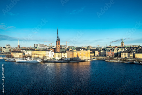 Stockholm city in Sweden.