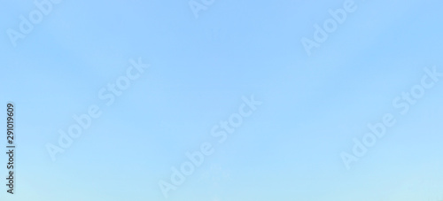 Blue background copy space with empty simple bright bluish surface. Abstract banner with soft blue texture  photo
