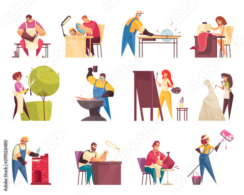 Craftsman Icons Set