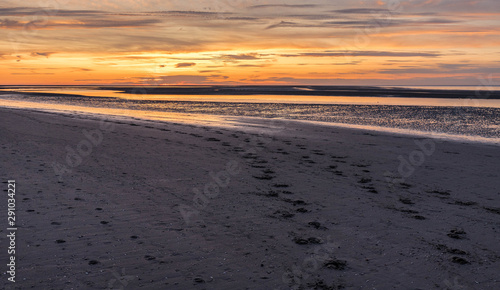 Abendstimmung am Strand von Renesse in Holland