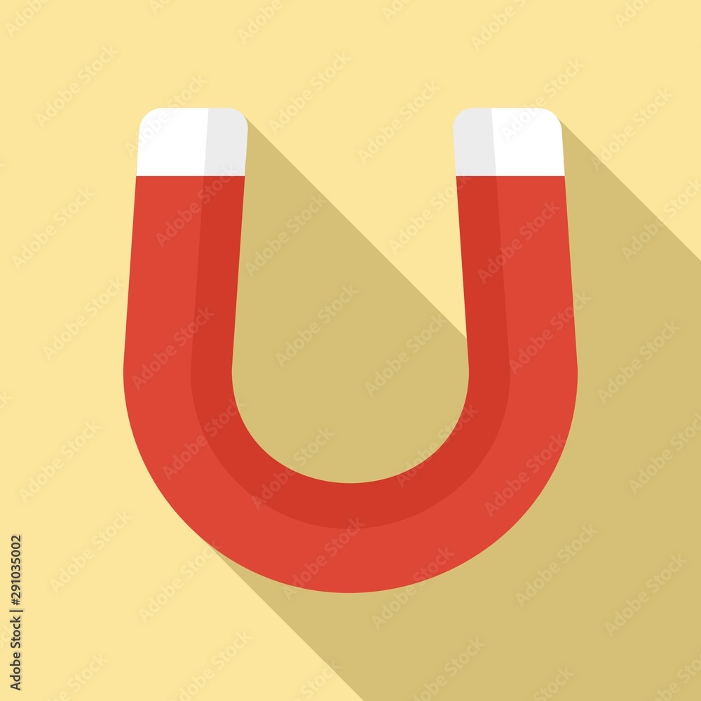 Magnet force icon. Flat illustration of magnet force vector icon for web design Magnet force icon. Flat illustration of magnet force vector icon for web design