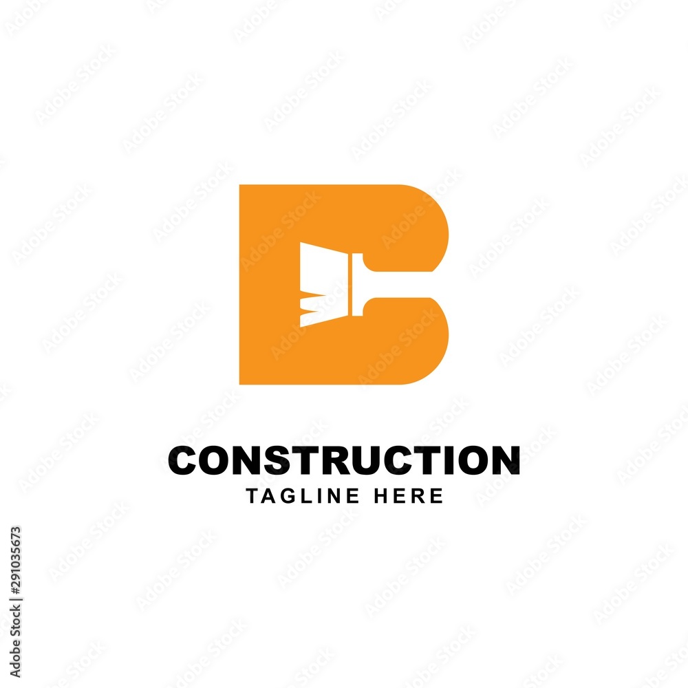letter b with paint brush logo design template letter b with paint brush logo design template