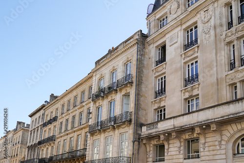 Old and stylish hausmann building facades in Bordeaux © OceanProd