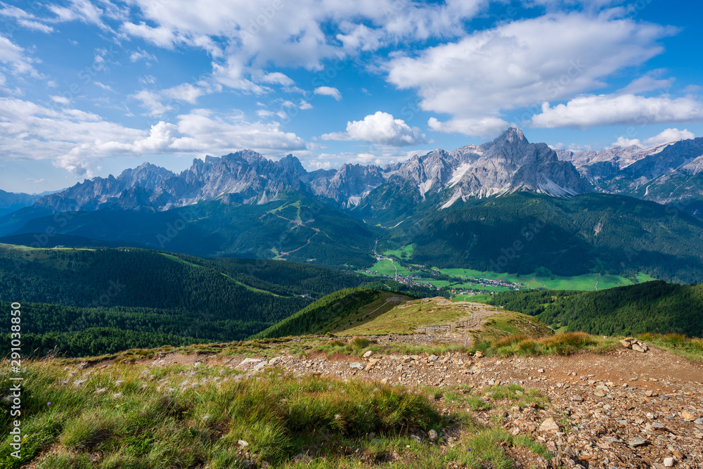 Panoramic view on Dolomites, Sesto Italy Panoramic view on Dolomites, Sesto Italy