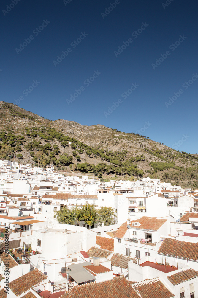 home on the mountain side of mijas