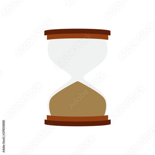 Hourglass emoji vector time illustration symbol