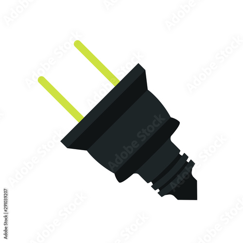 Electricity plug emoji vector symbol illustration