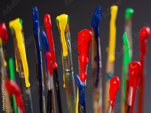 Colors, Brush, school, pen 