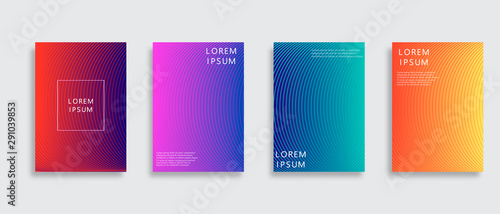 Minimal covers design. Colorful halftone gradients. Future geometric patterns. Eps10 vector.
