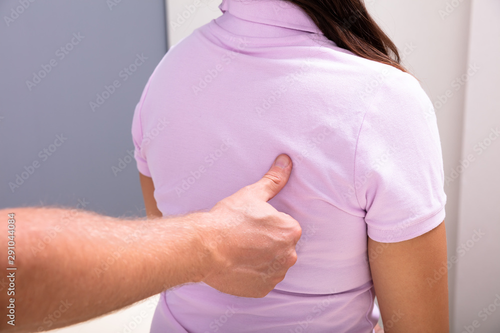custom made wallpaper toronto digitalPhysical Therapist Helping Female Patient With Back Pain