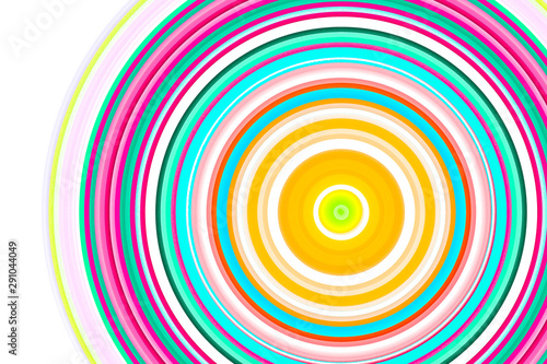 Colorful circular abstract background with circular lines photo