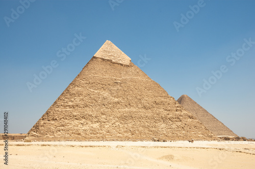 Pyramid of Khafre (also read as Khafra, Khefren) or of Chephren is the second-tallest and second-largest of the Ancient Egyptian Pyramids of Giza