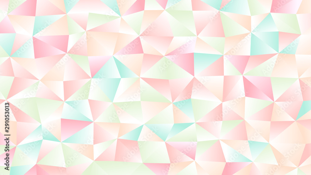 Obraz premium Pastel Bright Light Low Poly Backdrop Design
