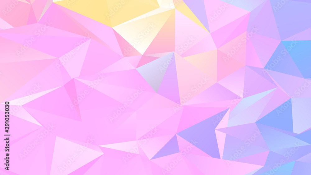 Pastel Low Poly Backdrop Design with Triangles Pastel Low Poly Backdrop Design with Triangles