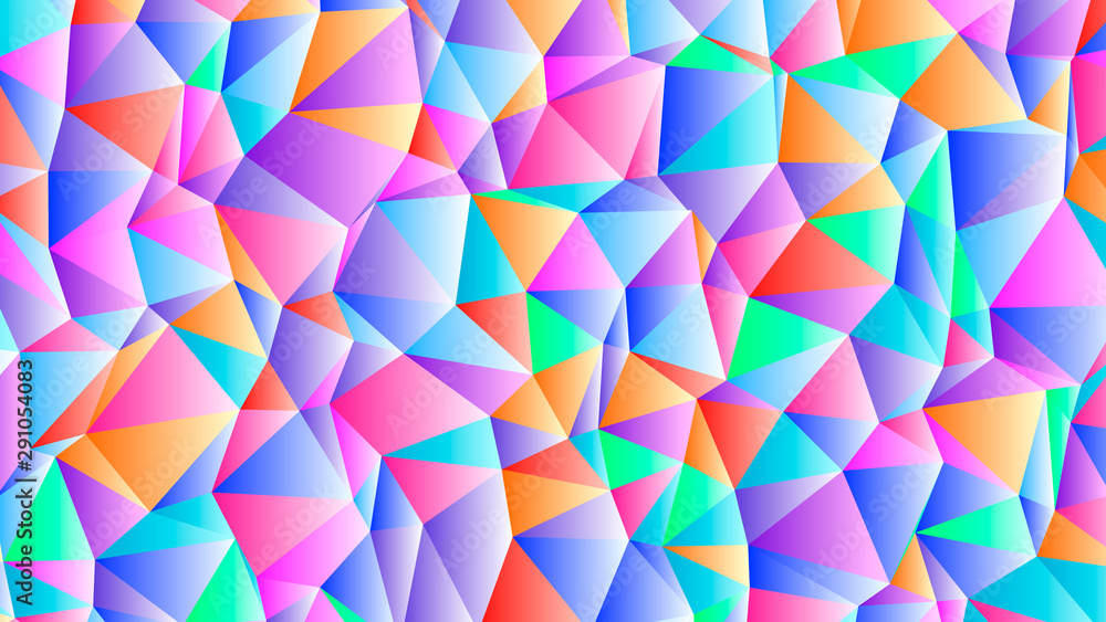 Colorful Light Trendy Low Poly Backdrop Design