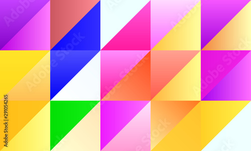 Light Color Geometric Trendy Triangle BG Design