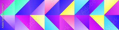 Bright Colors Geometric BG Design with Triangle