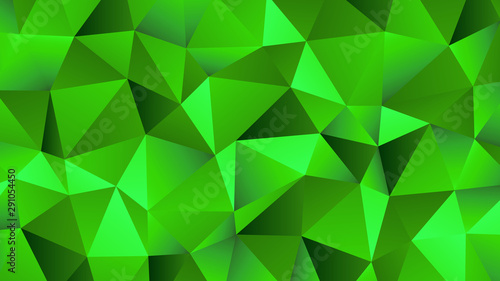 Green Hues Trendy Low Poly Backdrop Design