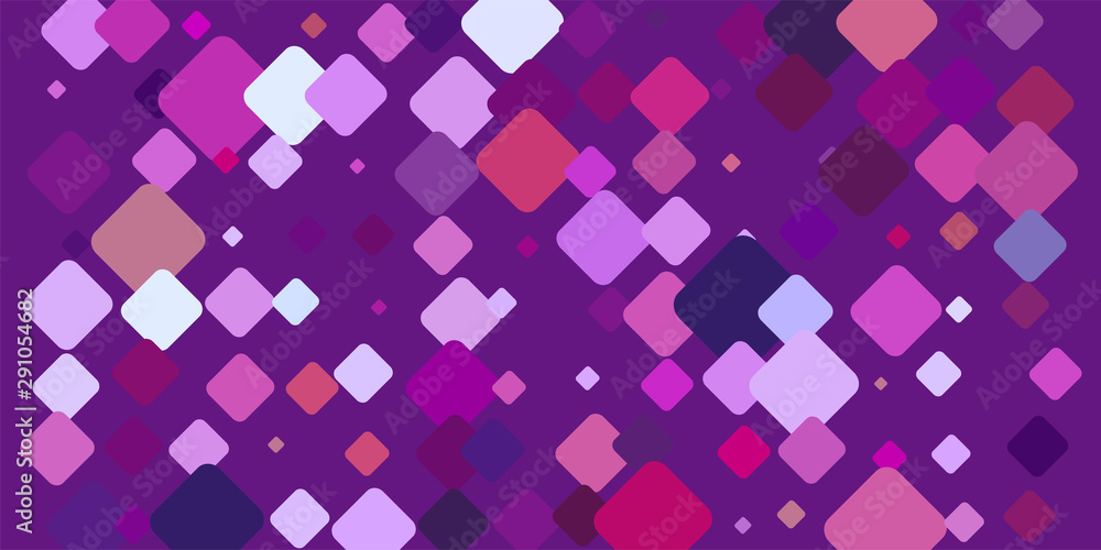 Violet BG with Colorful Square Elements Violet BG with Colorful Square Elements
