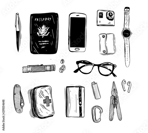 stainless steel pocketknife with blackwash finish on blade and handle