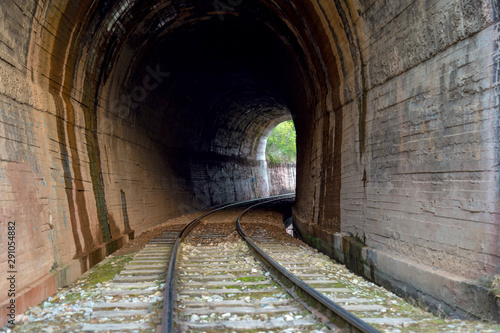 The old tunnel of the railway at the Teatinos paramo in the highlands of the Andean mountains of central Colombia.