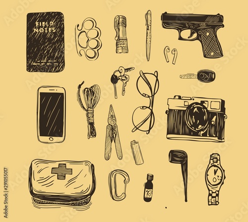 stainless steel pocketknife with blackwash finish on blade and handle