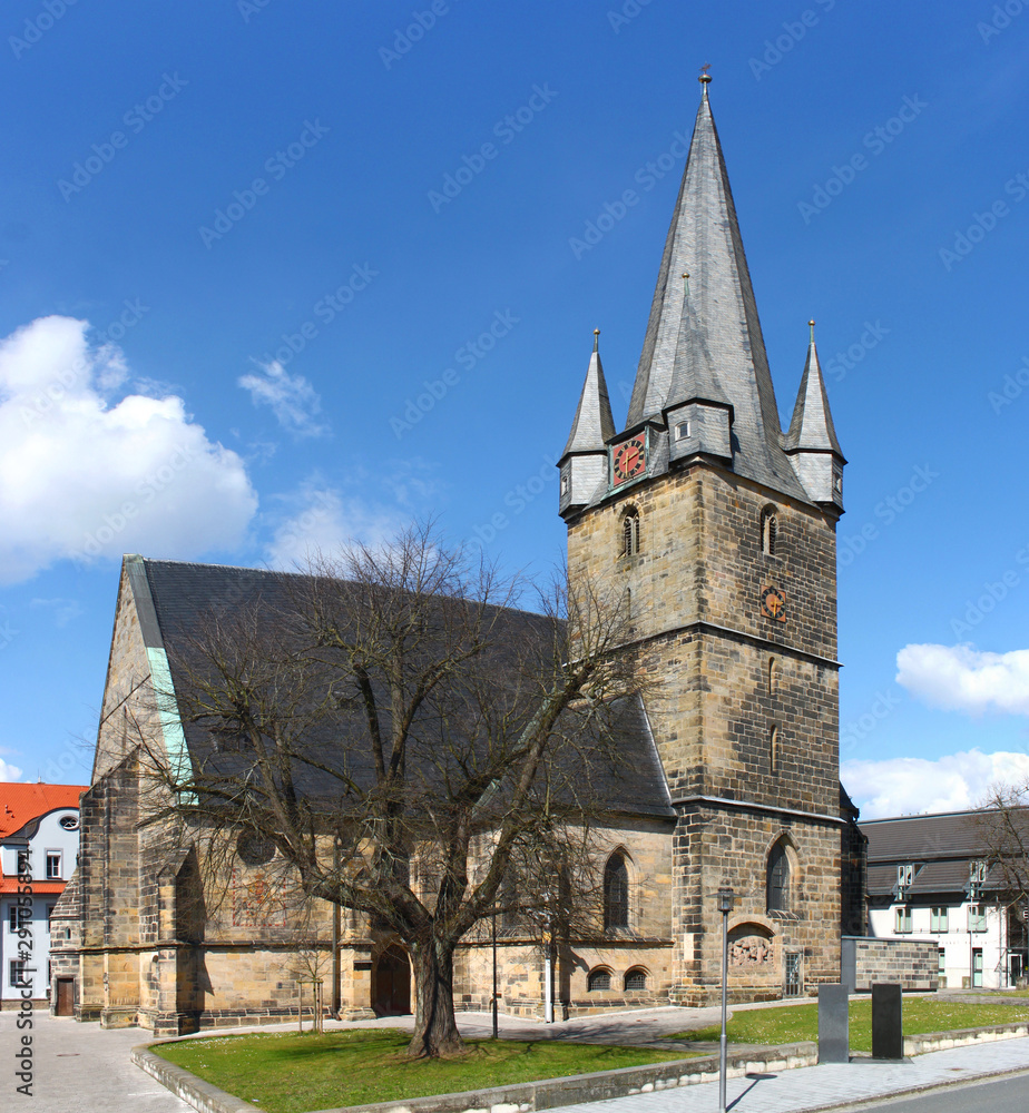 Gothic city church in Lichtenfels, Germany
