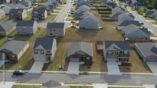 Aerial of Lovejoy, a suburb of Atlanta, Georgia photo