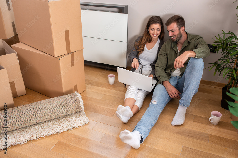 Lovers for life in their new home Lovers for life in their new home