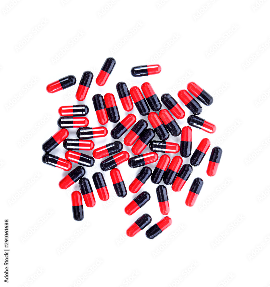 Pills capsules isolated on white background Pills capsules isolated on white background