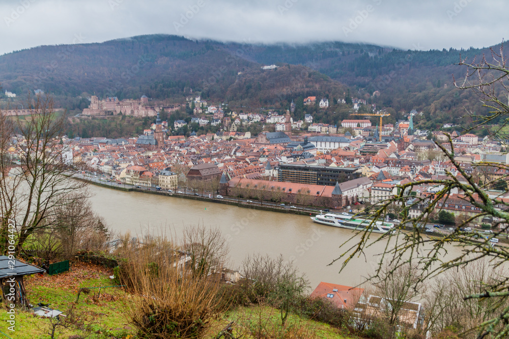 Aerial view of Heidelberg, Germany