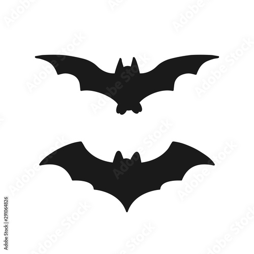 Hand drawn Bat isolated on a white. Sketch. Halloween concept. Vector illustration