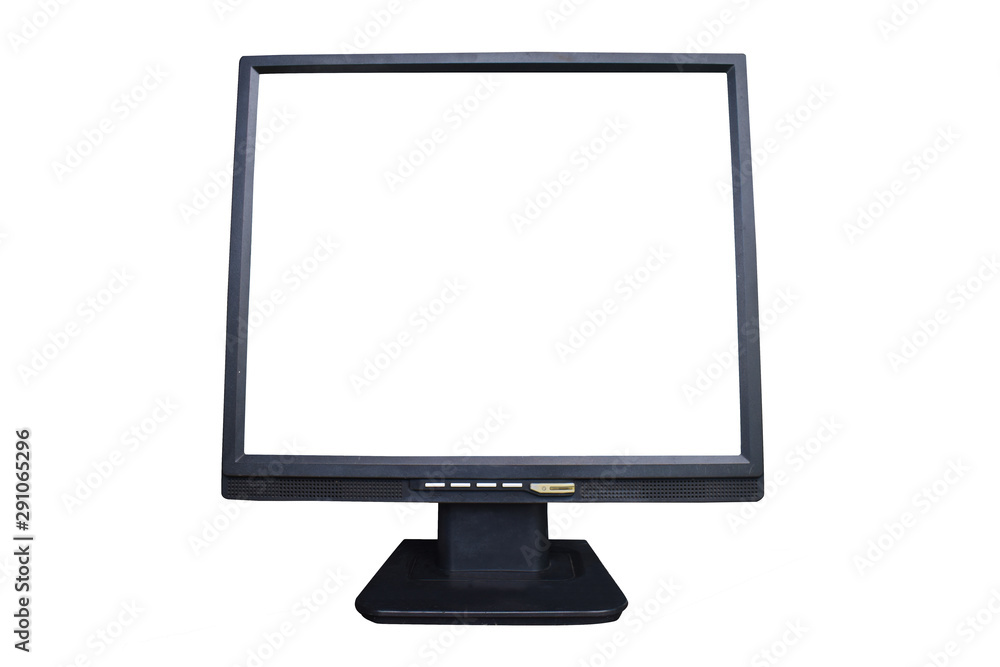 computer monitor isolated on white computer monitor isolated on white