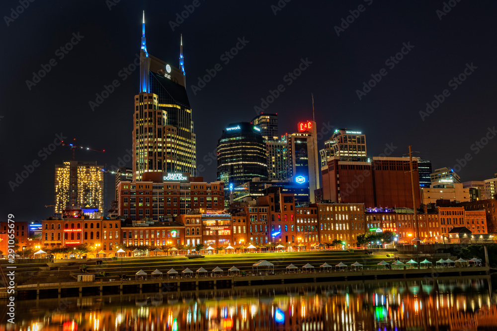 Fototapeta premium Nashville, Tennessee city skyline