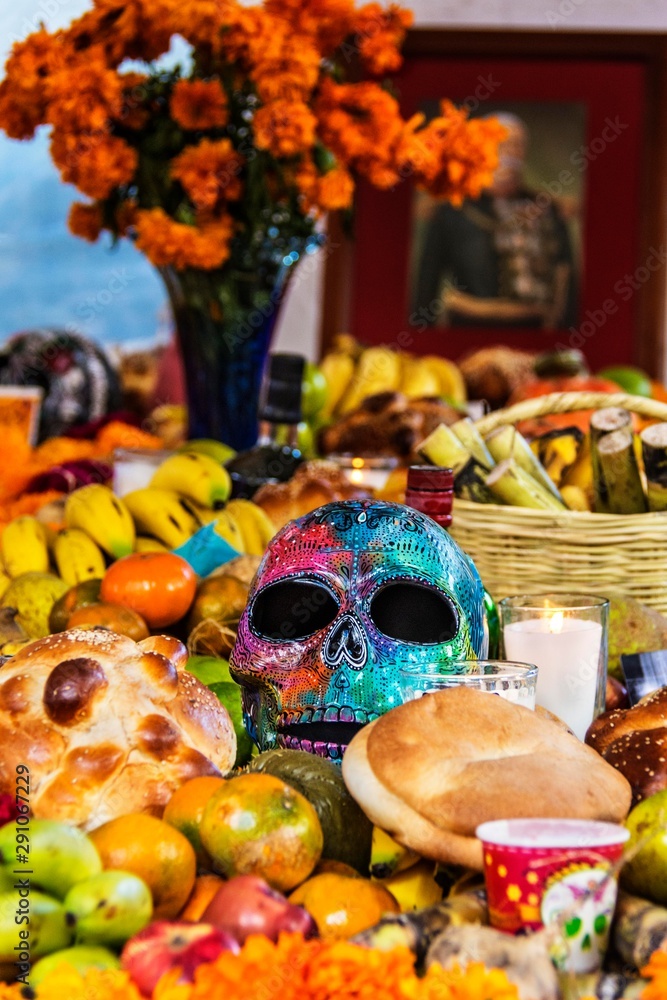 Altar day of the dead Puebla, Mexico 