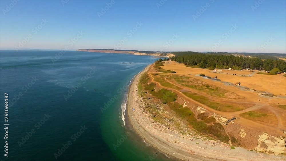 Unused historic military fort in the Pacific Northwest 