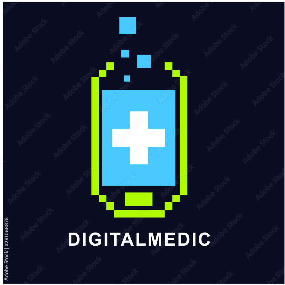 Fototapeta premium medical logo icon design template, simple vector design