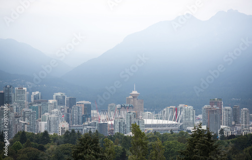 Vancouver city skyline, British Columbia, Canada