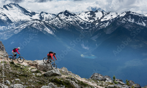 Obraz na płótnie Beautiful landscape in Whistler BC, British Columbia, Canada. w salonie