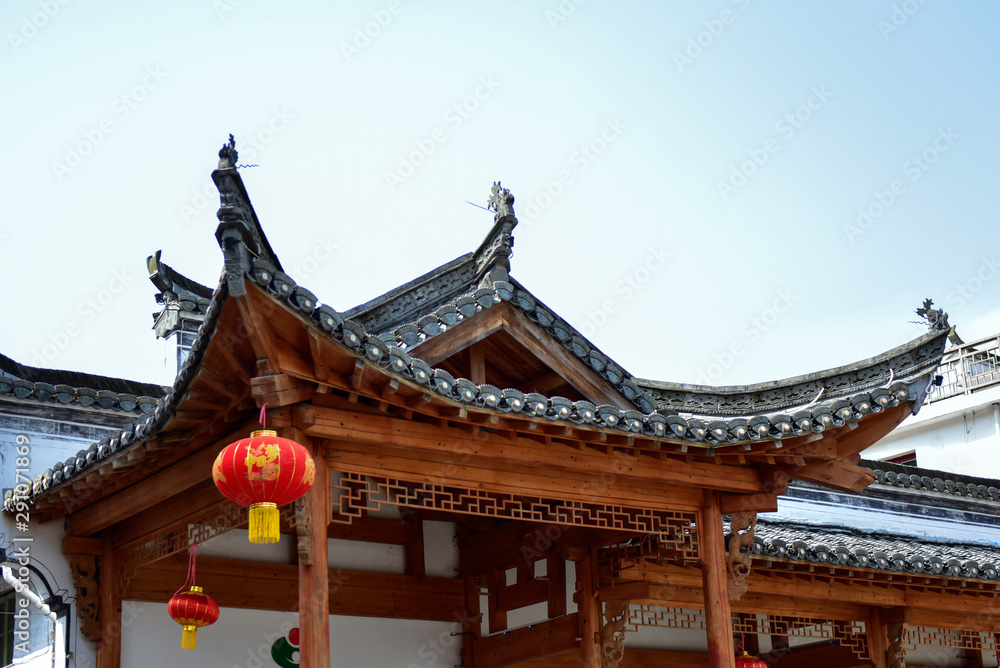 Chinese,traditional,huizhou,architecture,landscape